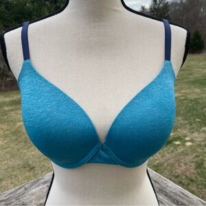 Victoria’s Secret bra uplift semi demi t-shirt multi-way lined seamless 32DDD